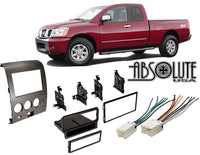 Thumbnail for Absolute RADIOKITPKG1 Fits Nissan Titan 2004-2005 Double DIN Stereo Harness Radio Install Dash Kit