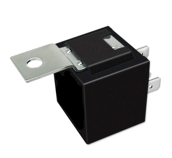 12V 5 Pin SPDT 30/40 Amp relay socket with metal tab, ideal for auto, marine, truck, RV, ATV applications.