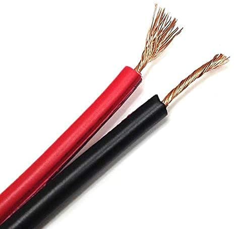 25' Ft. 18 GA Gauge Red Black Stranded 2 Conductor Speaker Wire Car Home Audio