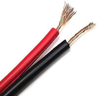 Thumbnail for 25' Ft. 18 GA Gauge Red Black Stranded 2 Conductor Speaker Wire Car Home Audio
