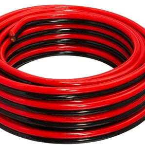 25' 18 Gauge Red Black Stranded Speaker Wire Car Home Audio
