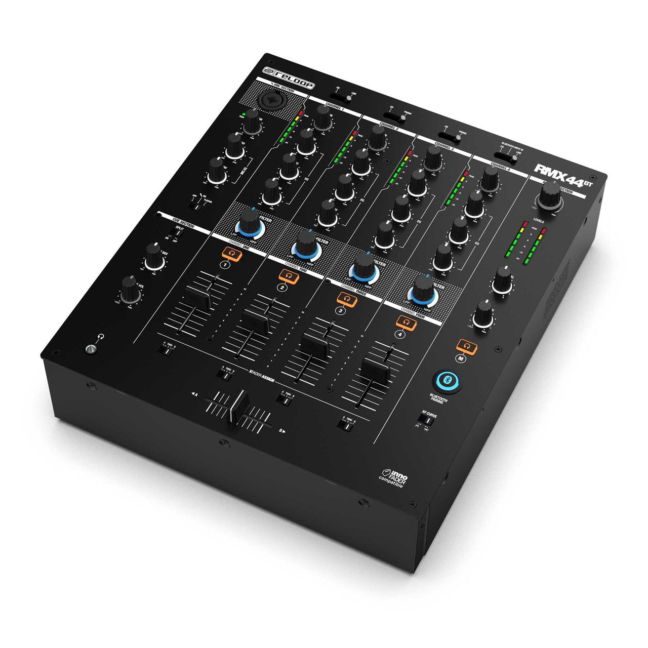 Reloop RMX-44BT 2-Channel Mixer Smart Connectivity Bluetooth Input with Cue Function