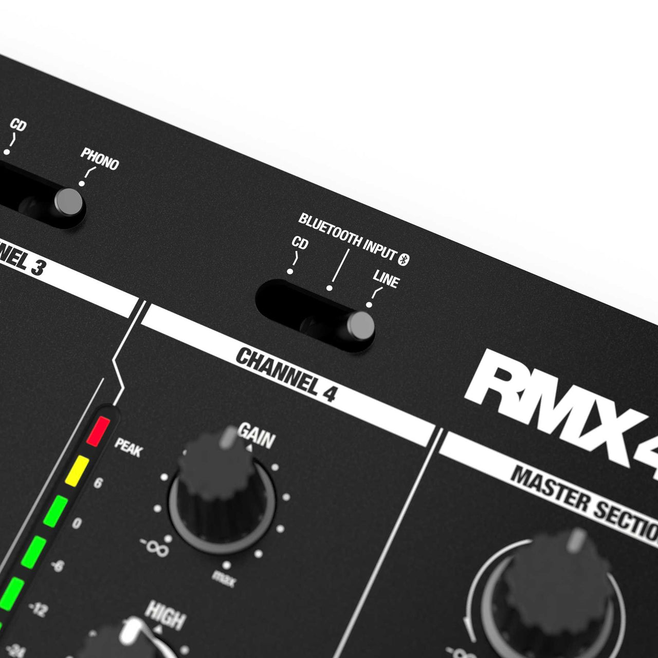 Reloop RMX-44BT 2-Channel Mixer Smart Connectivity Bluetooth Input with Cue Function