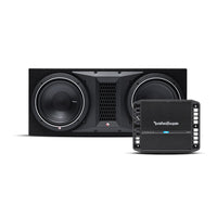 Thumbnail for Rockford Fosgate Punch P300X1 & P1-2X12<BR/>Mono subwoofer Amplifier with Punch P1 Ported Loaded Enclosure Subwoofer Package