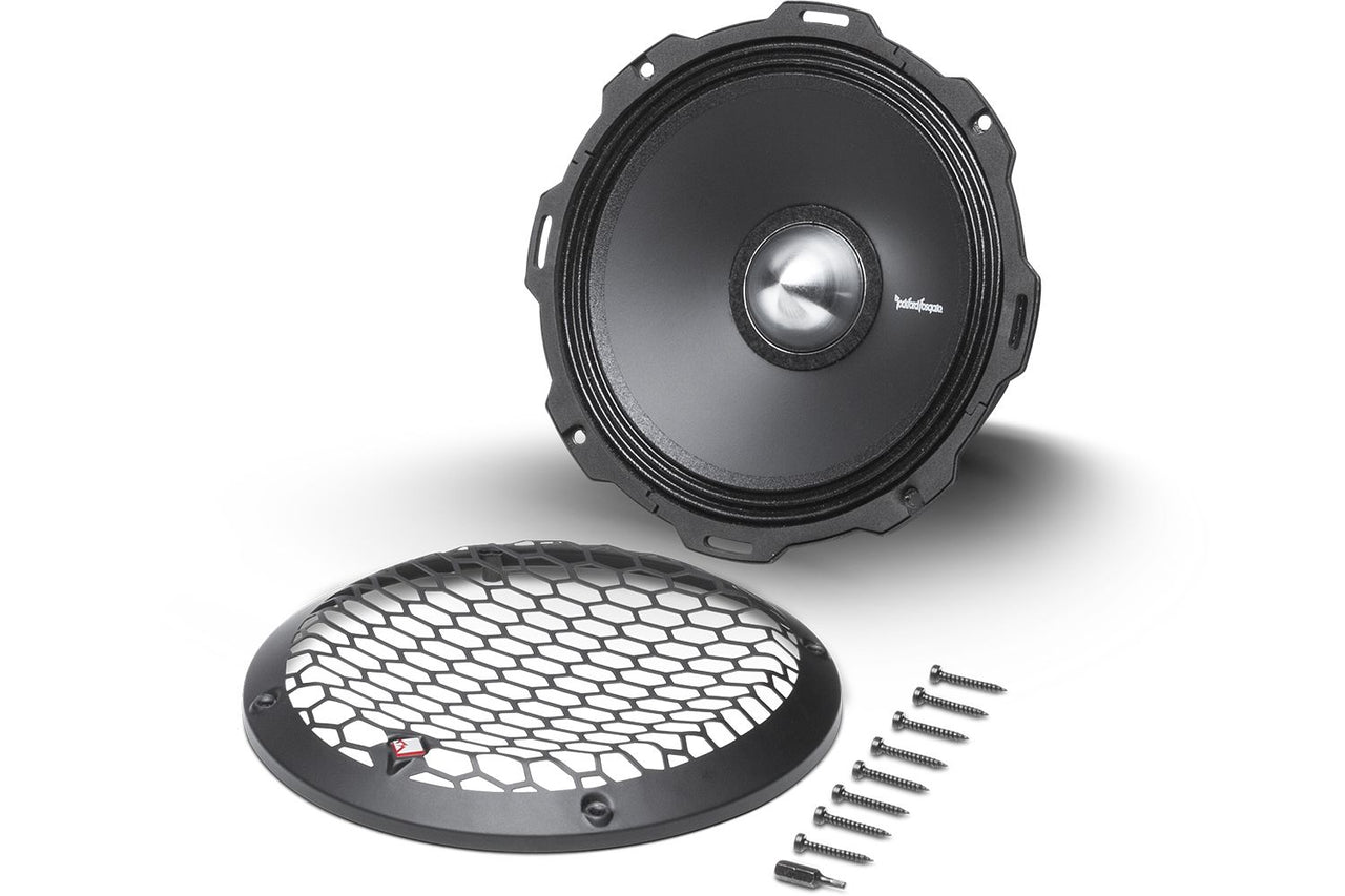2 Rockford Fosgate PPS4-8 8" 500 Watt 4-Ohm Midrange Car Loudspeakers Speaker
