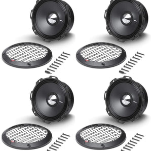 4 Rockford Fosgate PPS4-8 6.5" 1000 Watt 4-Ohm Midrange Car Loudspeakers Speaker