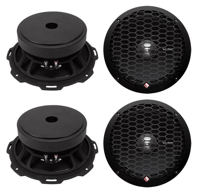 4 Rockford Fosgate PPS4-8 8-Inch 1000 Watt 4-Ohm MidRange Car Stereo Speakers