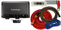 Thumbnail for Rockford Fosgate R1200-1D Prime 1200 Watts Class D 1-Channel Amp + 0 Gauge Amp Kit