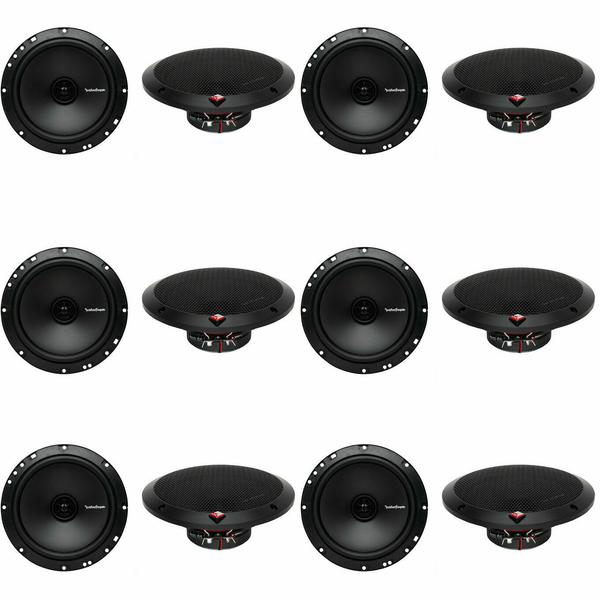 Rockford Fosgate R1675X2 6.75" 90W 2 Way Coaxial Car Stereo Speakers (12 Pack)