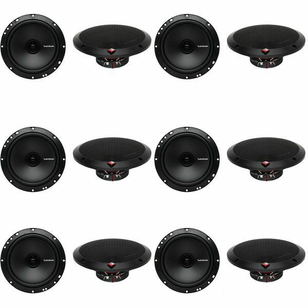 6 Pair Rockford Prime R1675X2 180W Peak 6-3/4" 2-Way PRIME Series Coaxial Car Speakers