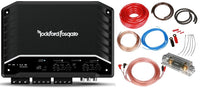 Thumbnail for Rockford Fosgate R2-300X4 Prime Series 300 Watts 4-Channel Class D Amplifier + 0 Gauge Amp Kit