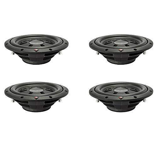 4 Rockford Fosgate R2SD2-10 Prime 2-Ohm DVC Shallow 10” Subwoofer 200 Watts RMS