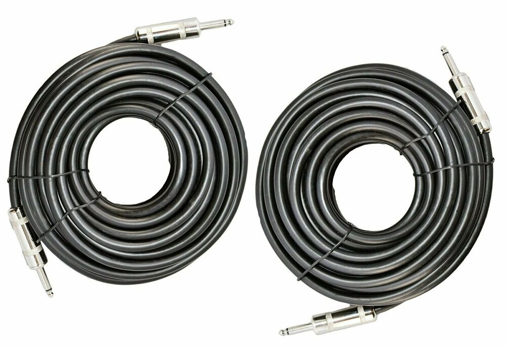 2 MK Audio MKQQM12 1/4" to 1/4" 12 FT. True 12 Gauge Wire PA DJ Pro Audio Speaker Cable