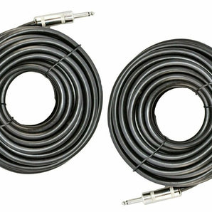 2 MK Audio MKQQM6 1/4" to 1/4" 6 FT. True Wire PA DJ Pro Audio Speaker Cable