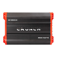 Thumbnail for Crunch Ground Pounder GP-2500.1 2500W Max Monoblock Subwoofer Class AB 2500 Watts Car Amplifier with Absolute Magnet Phone Holder Bundle