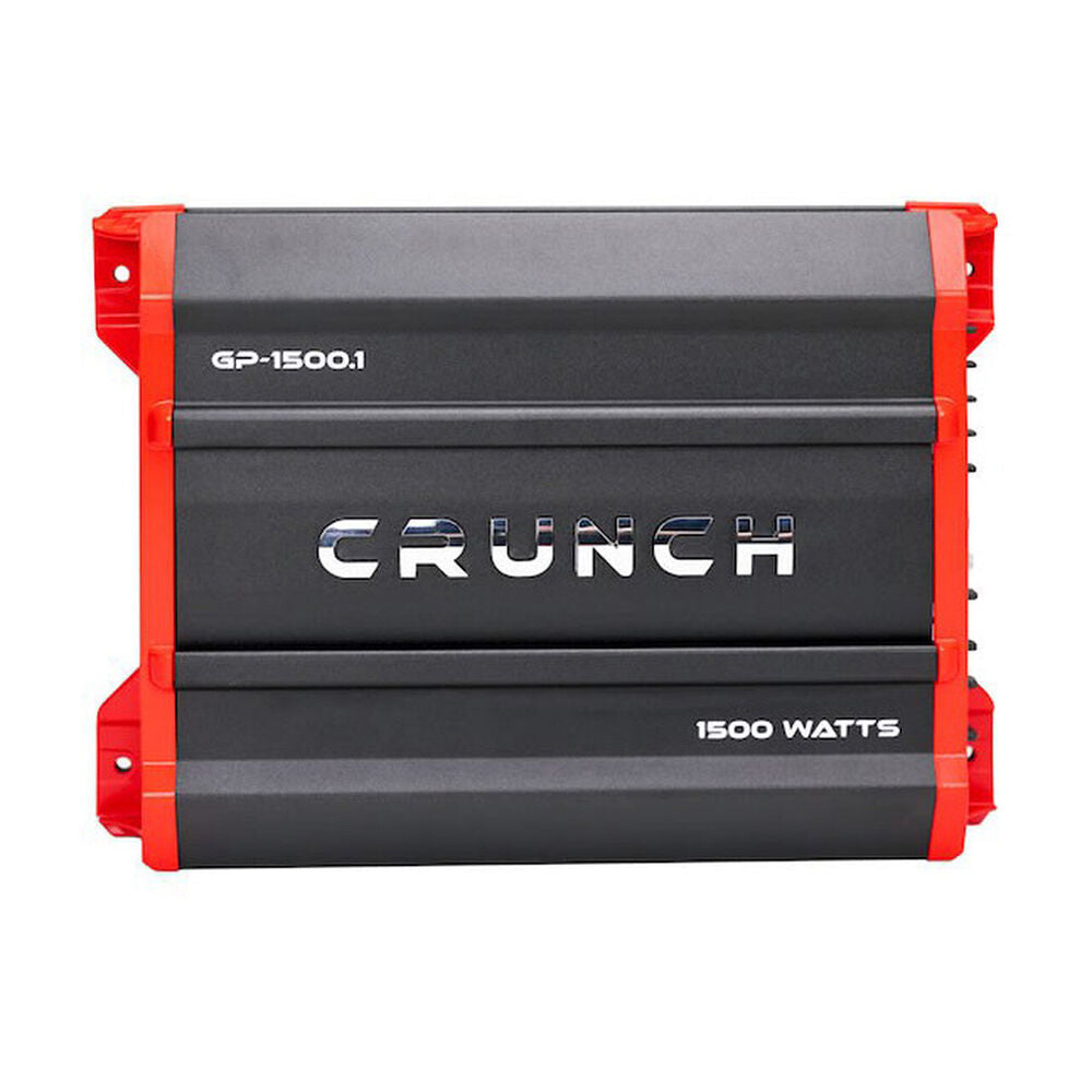 Crunch Ground Pounder GP-1500.1 1500W Max Monoblock Subwoofer Class AB 1500 Watts Car Amplifier with Absolute Magnet Phone Holder Bundle