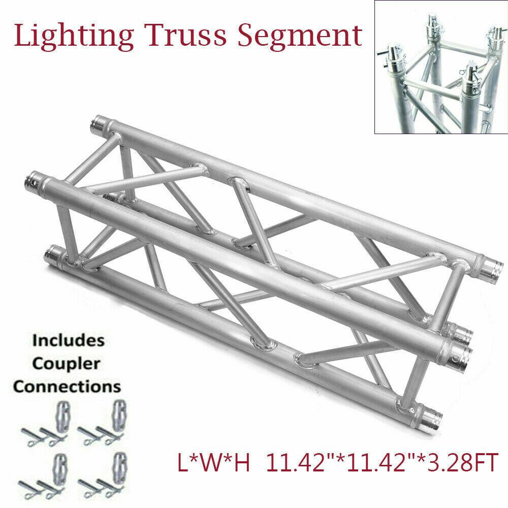 MR Truss 1 Meter (3.28ft) Straight Square Aluminum Truss Segment for Pro Audio Lighting