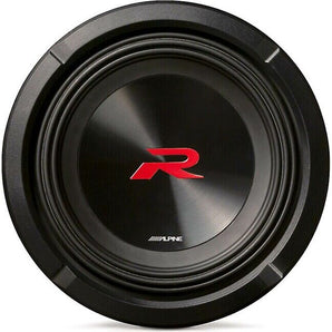 Alpine R2-W8D4 8" R Series 1,000 Watt Car Audio Subwoofer, 4 Ohm, Dual VC Sub
