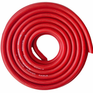True 4 Gauge 25 Feet CCA Red Flex Power Wire Strand High Voltage Marine Cable