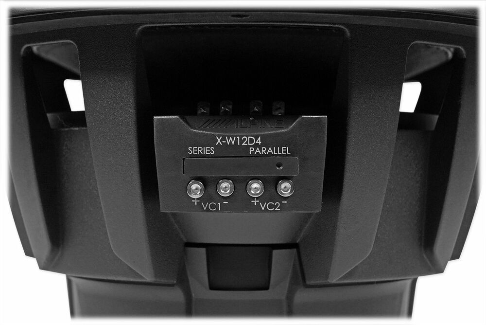 ALPINE X-W12D4 12" 900 Watt RMS Car Audio Subwoofer DVC Dual-4ohm X-Series Sub