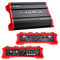 Thumbnail for Crunch Ground Pounder GP-1500.4 1500W Max 4 Channel Class AB 1500 Watts Car Amplifier with Absolute Magnet Phone Holder Bundle