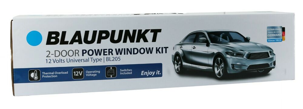 Blaupunkt BL205 Universal Car Power Window Kit, 2-Door, 12 Volt