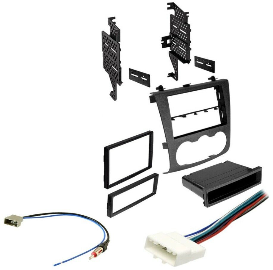 Car Radio Stereo Single Double DIN Dash Kit Harness for 2007-2012 Nissan Altima