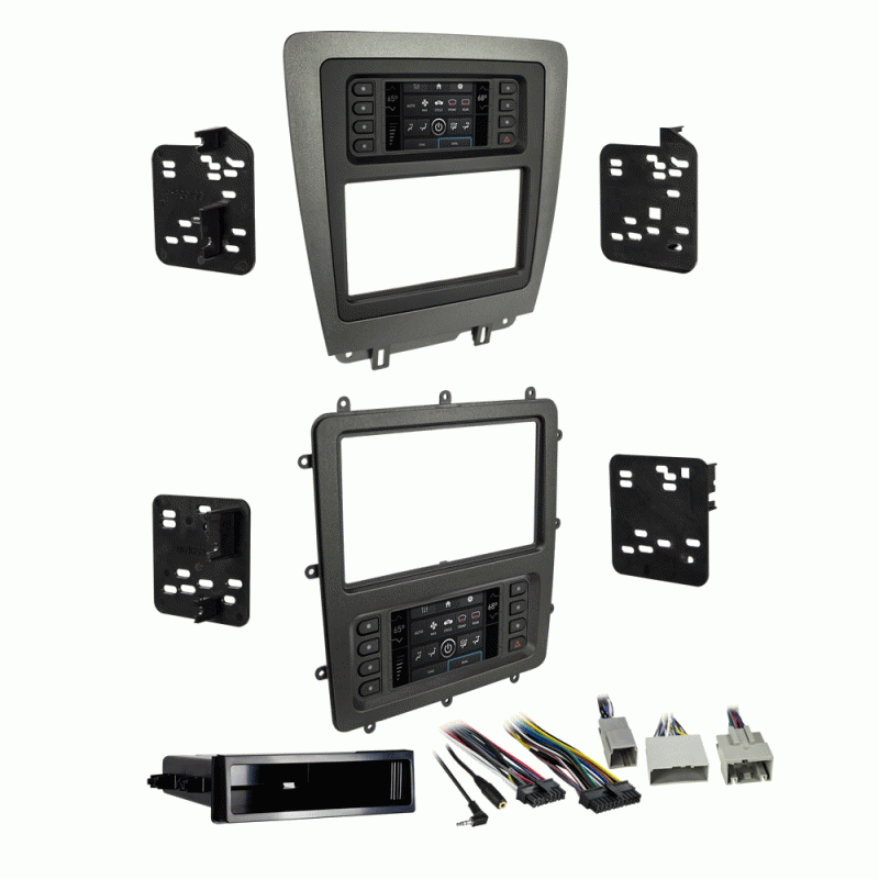 2010-2014 FORD MUSTANG DOUBLE DIN CAR RADIO STEREO DASH KIT TOUCHSCREEN CLIMATE
