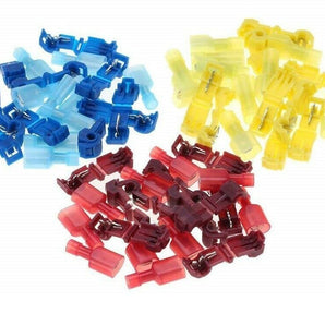 300 PCS splice insulated wire connector assortment in red, blue, and yellow colors.