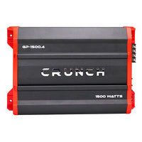 Thumbnail for Crunch Ground Pounder GP-1500.4 1500W Max 4 Channel Class AB 1500 Watts Car Amplifier with 8 Gauge Amp Kit