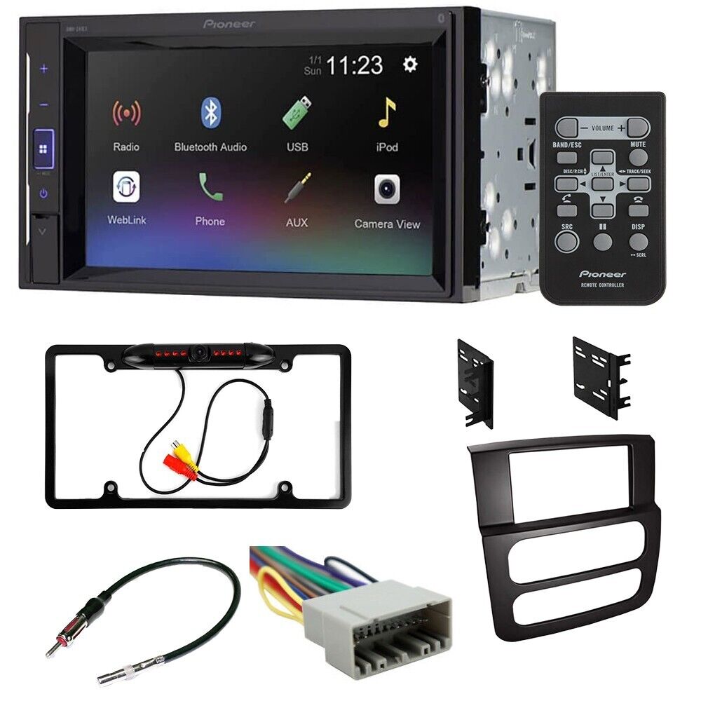 Pioneer 6.2" Touch Screen Bluetooth Car Stereo kit for Dodge RAM 1500 2002-2005