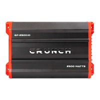 Thumbnail for Crunch Ground Pounder GP-2500.1 2500W Max Monoblock Subwoofer Class AB 2500 Watts Car Amplifier