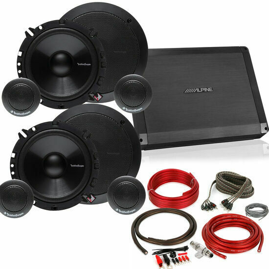 Alpine BBX-F1200 Amplifier + 2 Pairs Rockford R165-S X2 6.5