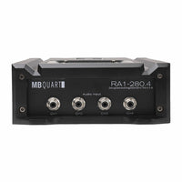 Thumbnail for MB Quart RA1-280.4 Reference 4-Channel 280 Watt Max Car Audio Speaker Amplifier