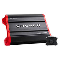 Thumbnail for Crunch Ground Pounder GP-1500.1 1500W Max Monoblock Subwoofer Class AB 1500 Watts Car Amplifier with Absolute Magnet Phone Holder Bundle
