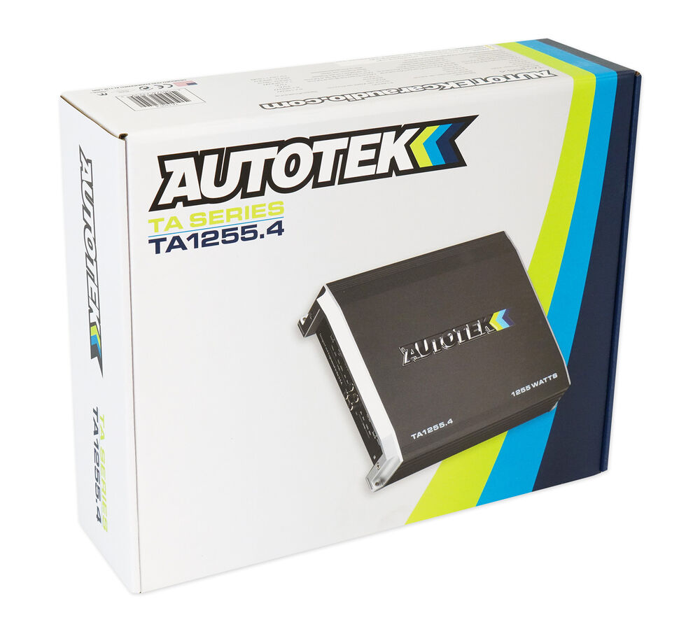 Autotek TA-1255.4 1200 Watt 4 Channel High-Performance Car Audio Amplifier