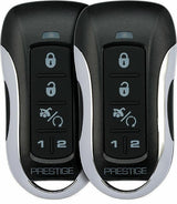 Prestige APS787Z two remote key fobs featuring keyless entry and security system buttons for convenience.