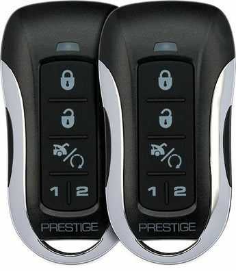 Prestige APS787Z two remote key fobs featuring keyless entry and security system buttons for convenience.