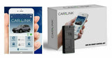 Code Alarm ASCL6 CarLink smartphone control module with app interface and device box.