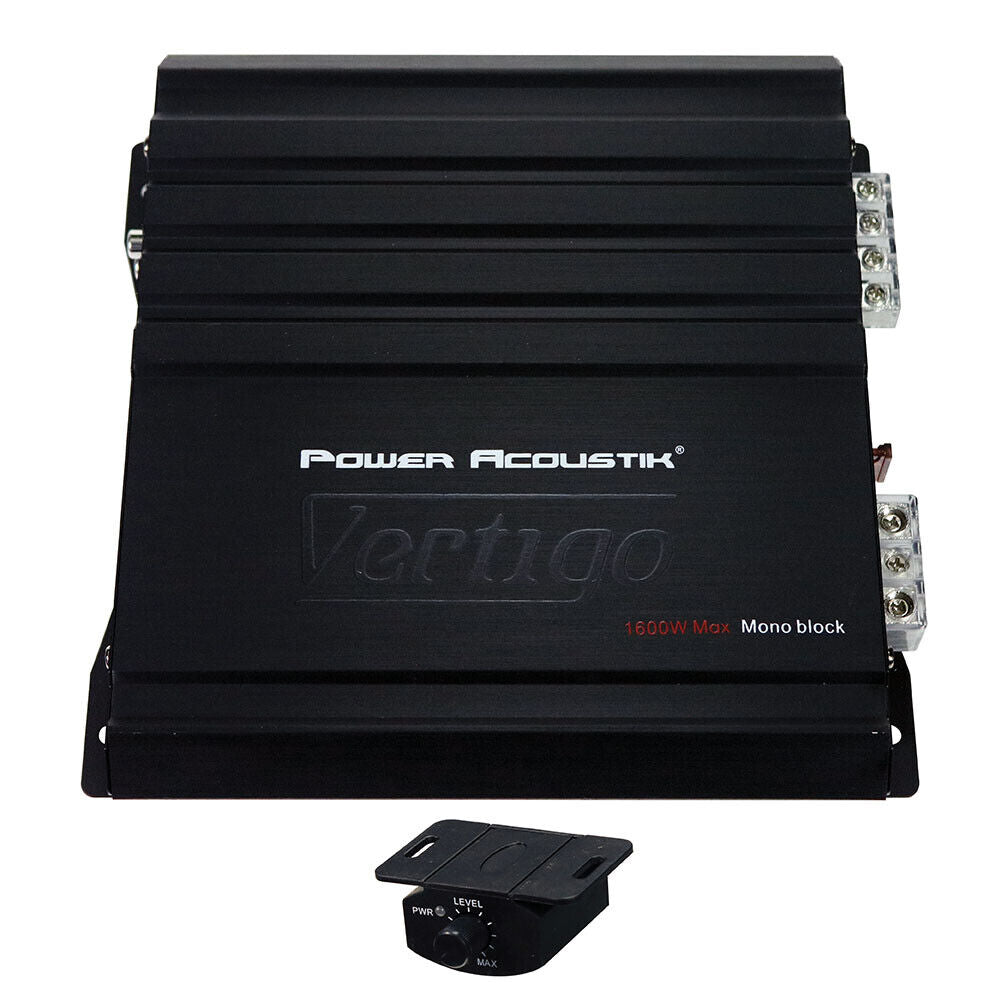 Power Acoustik VA1-1600D Vertigo Series Class D Monoblock Amplifier