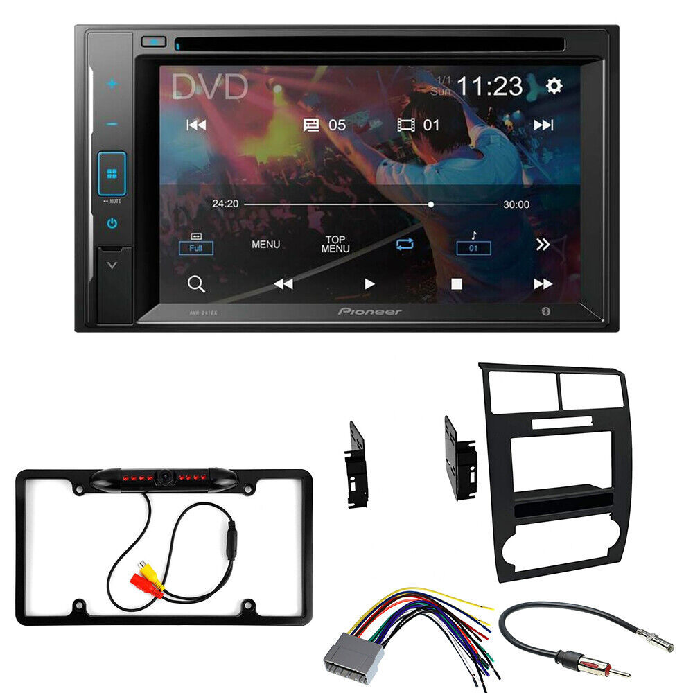 Pioneer AVH-241EX Double DIN DVD Camera Dash install Kit for 2006 - 2007 Charger