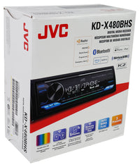 Thumbnail for JVC KD-X480BHS Digital Media Receiver featuring Bluetooth USB HD Radio SiriusXM Amazon Alexa 13-Band EQ