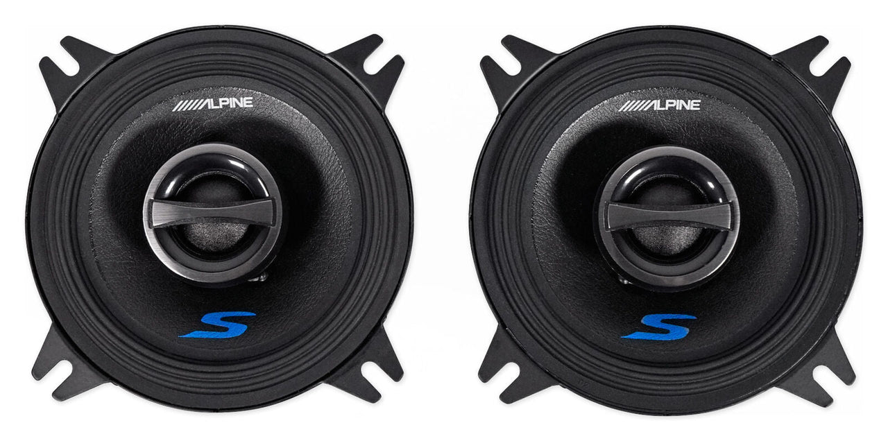 Alpine S-Series S-S69C 6"X9" 2-Way Component Speaker & S-S40 4" Coaxial Speakers