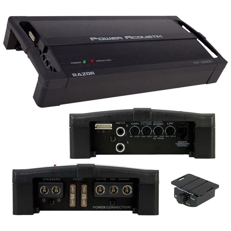 Power Acoustik RZ1-2300D RAZOR Series Monoblock Amplifier