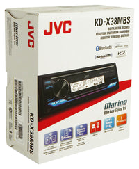 Thumbnail for Jvc KD-X38MBS Single-DIN Marine In-Dash CD Multimedia Receiver with Bluetooth (Sirius XM Ready)