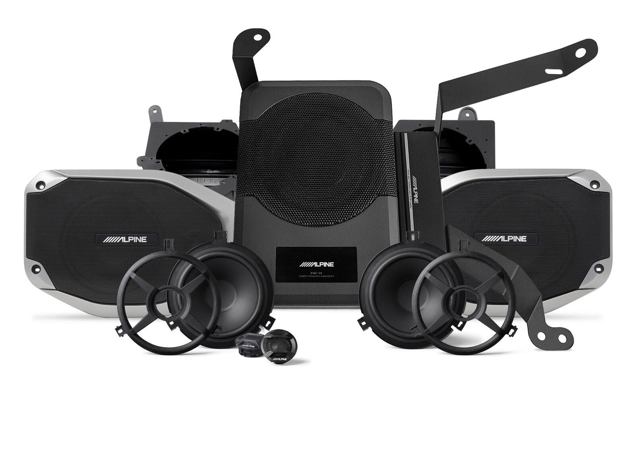 Alpine PSS-24WRA Complete Audio System for 18-Up Jeep Wrangler & 20-Up Gladiator