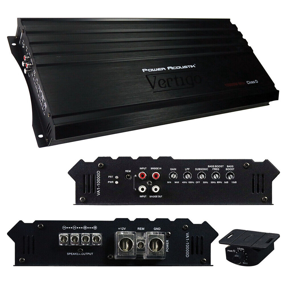 Power Acoustik VA1-10000D Vertigo Series Class D Monoblock Amplifier