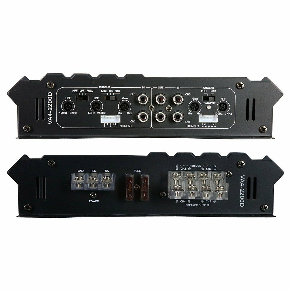 Power Acoustik VA4-2200D Vertigo Series 4Ch Full Range Amplifier