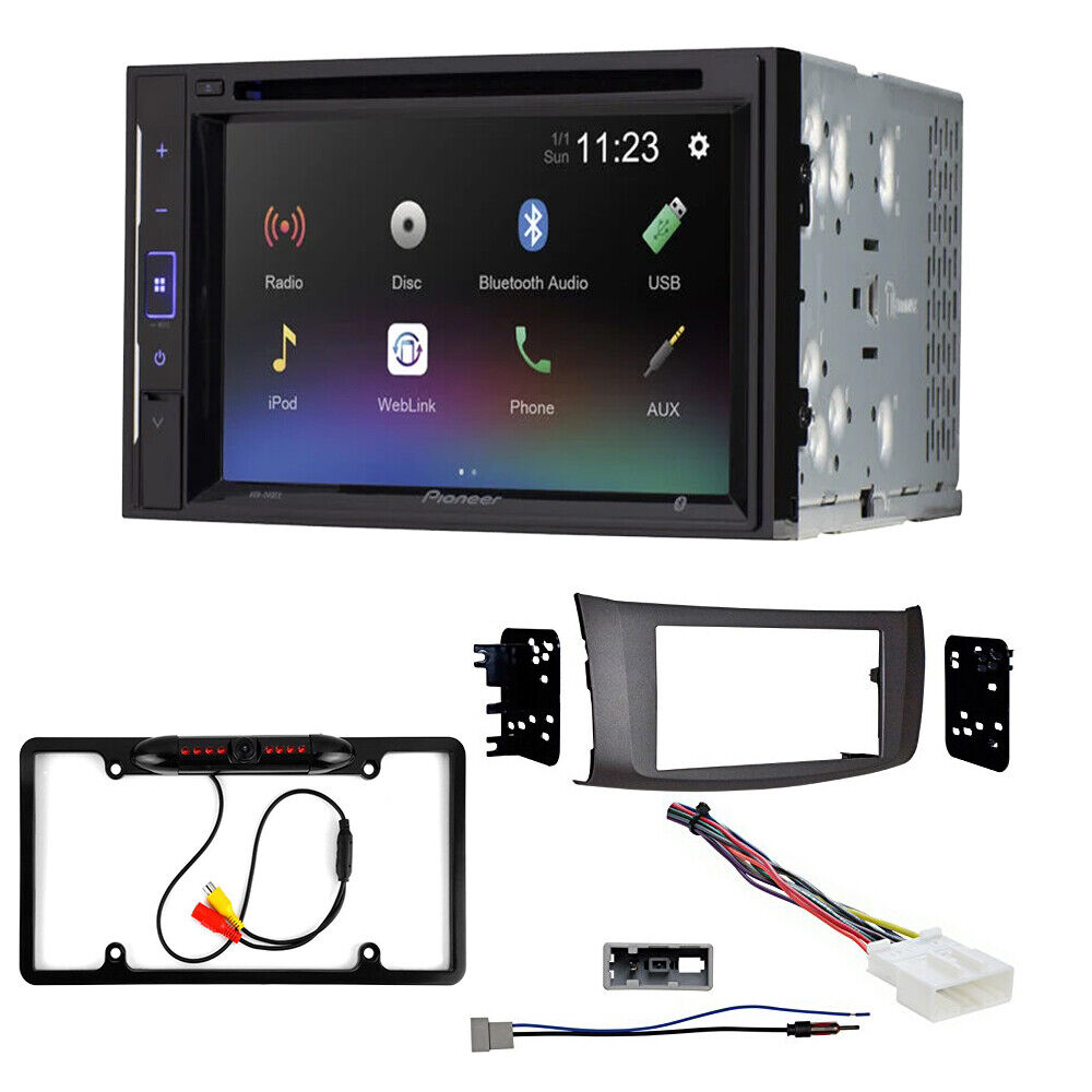 Pioneer AVH-241EX Double DIN DVD Camera Dash install Kit for 2013-2019 Nissan Sentra