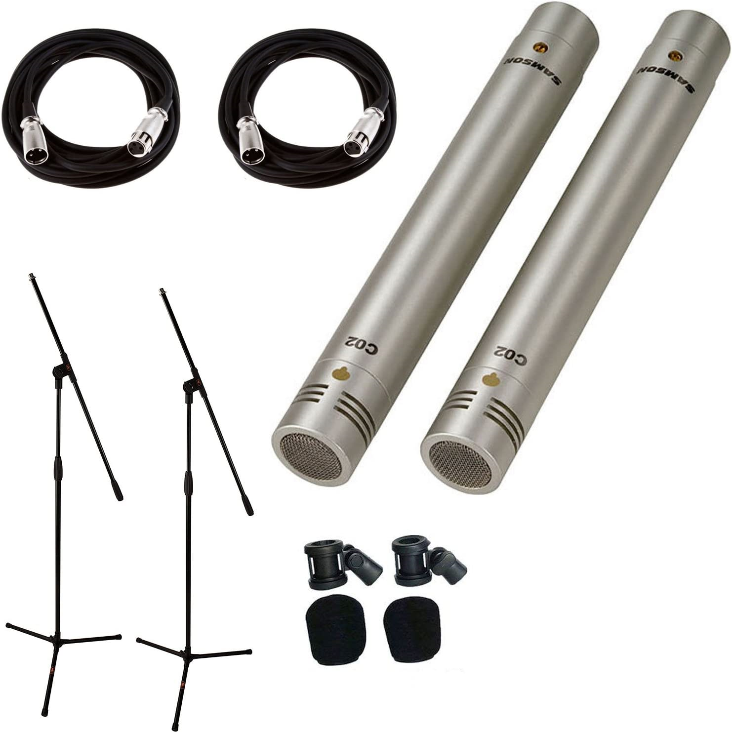 Amazon.com: Samson C02 Pencil Condenser Microphones Stereo